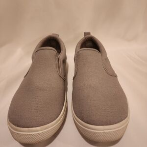 Cat & Jack Boy's Gray Slip-On Loafers Size 2